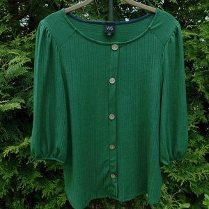 Anthropologie W5 Soft & Stretchy Rayon Blend Rib-Knit Top